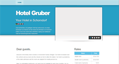 Desktop Screenshot of hotel-gruber.de