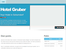 Tablet Screenshot of hotel-gruber.de